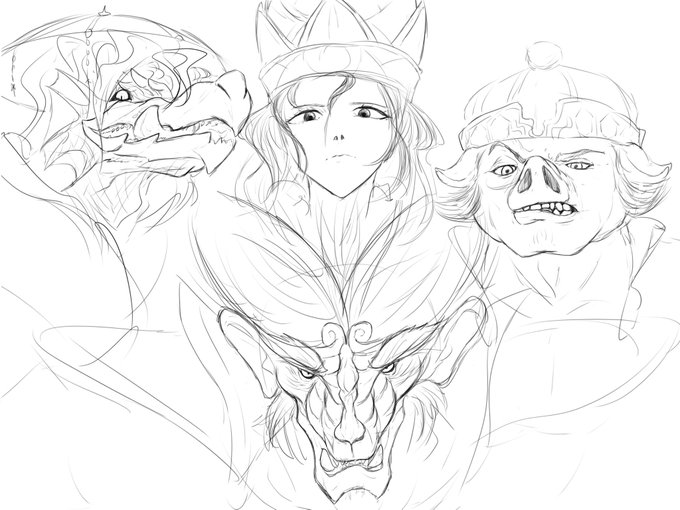 定期的に描いてる御一行 