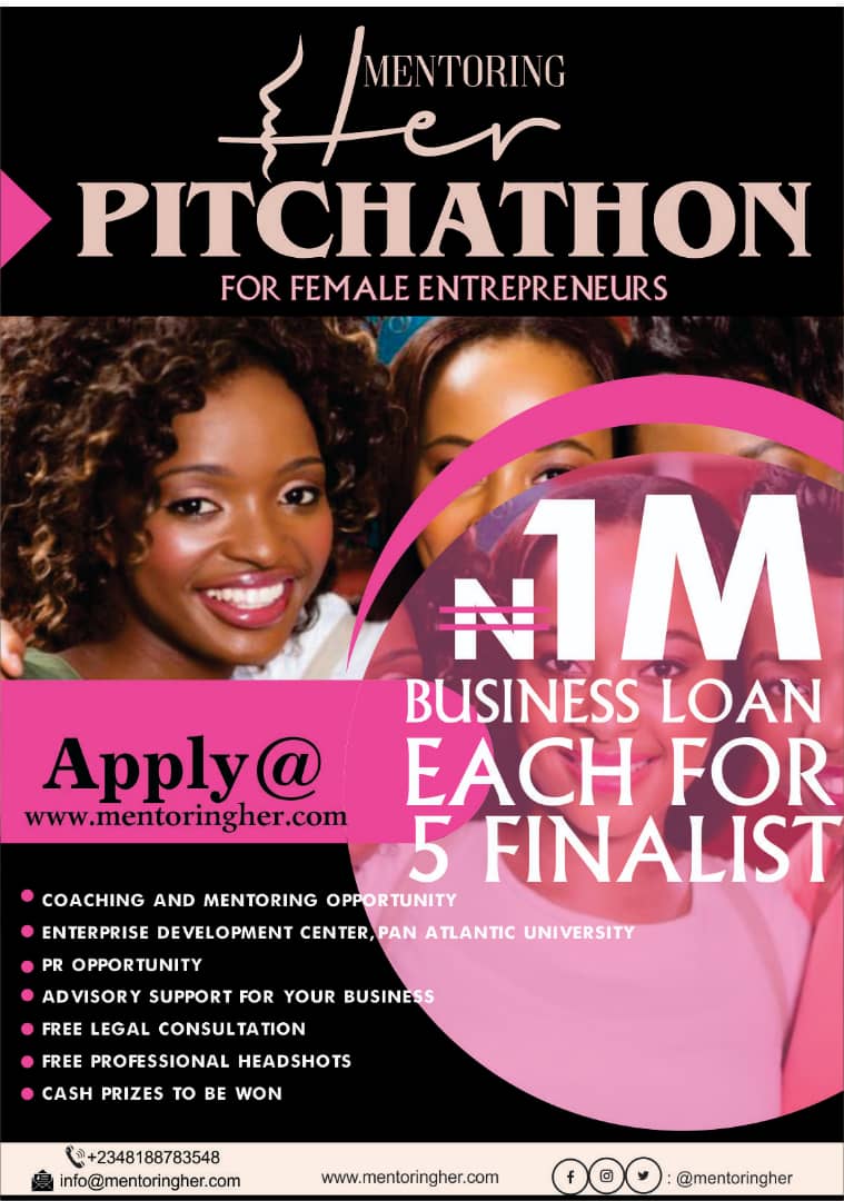 Dr. Lola Adeyemi (@drloladeadeyemi) on Twitter photo Calling all Female entrepreneurs with innovative business ideas to apply to the Mentoring Her Pitchathon 2020 using this link bit.ly/MentoringHerPi… before the deadline and follow <a href="/mentoringher/">mentoringher</a> on all social media platforms . DEADLINE IS TOMORROW SEPTEMBER 30TH!!! ALL THE BEST! Calling all Female entrepreneurs with innovative business ideas to apply to the Mentoring Her Pitchathon 2020 using this link bit.ly/MentoringHerPi… before the deadline and follow <a href="/mentoringher/">mentoringher</a> on all social media platforms . DEADLINE IS TOMORROW SEPTEMBER 30TH!!! ALL THE BEST!