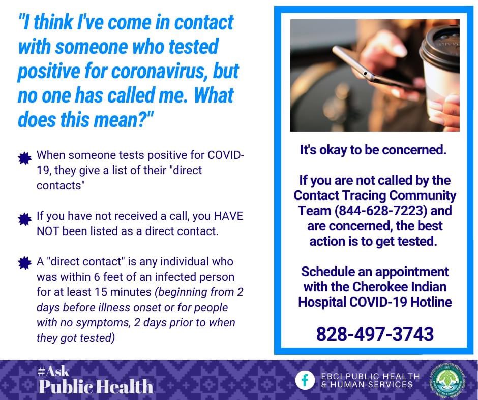 The Contact Tracing Community Team will call you from (844)-628-7223 #askpublichealth