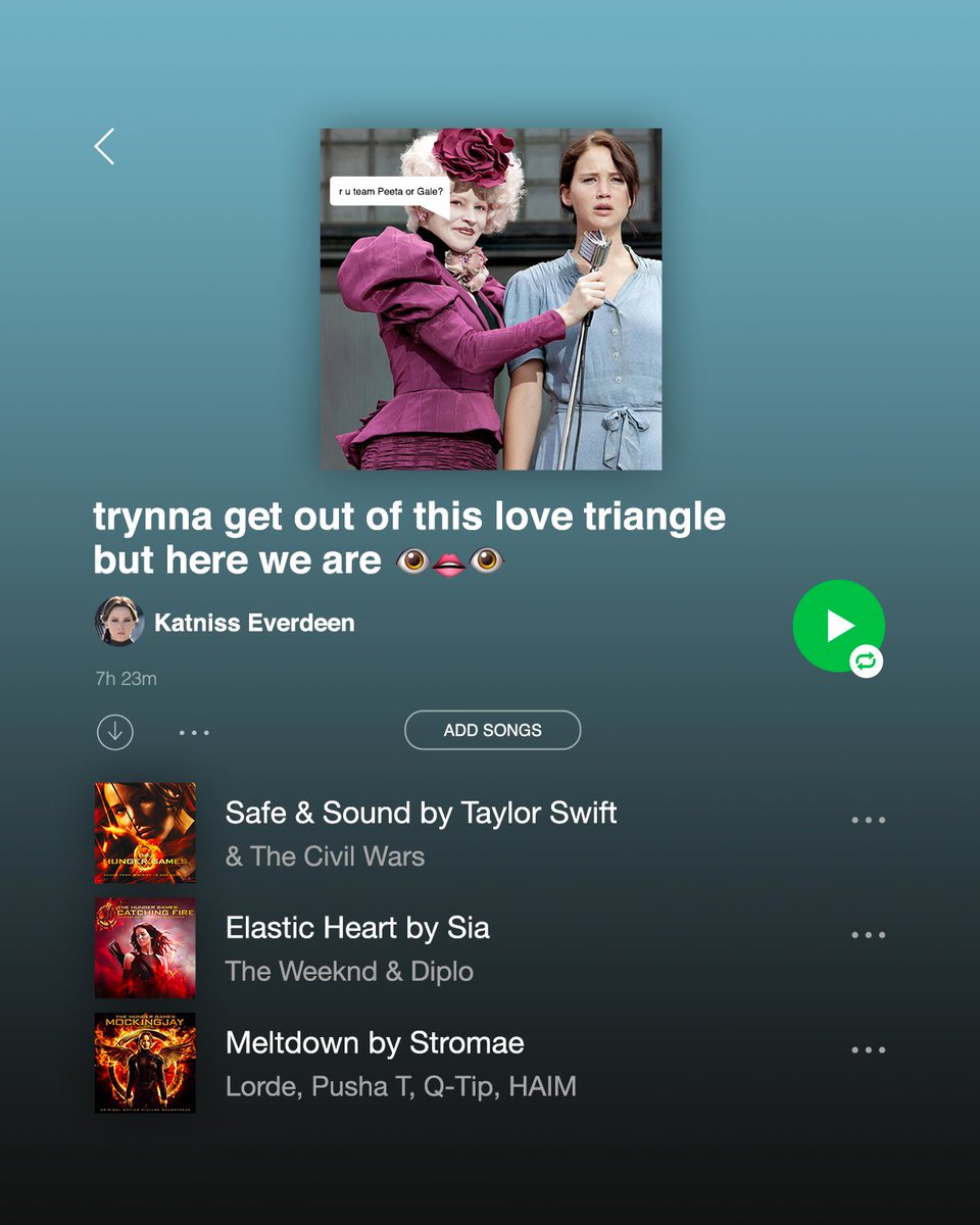 Be honest. Would you give any of them the aux? #HungerGames https://t.co/bNUqH6QbLZ