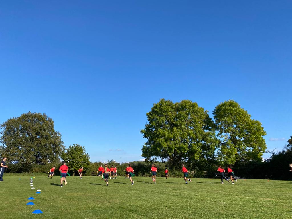 SherborneSJPE's tweet photo. Year 5/6 tag rugby club training for the first time. #greatteamwork #rugbyinthesunshine https://t.co/l9s3atdpie