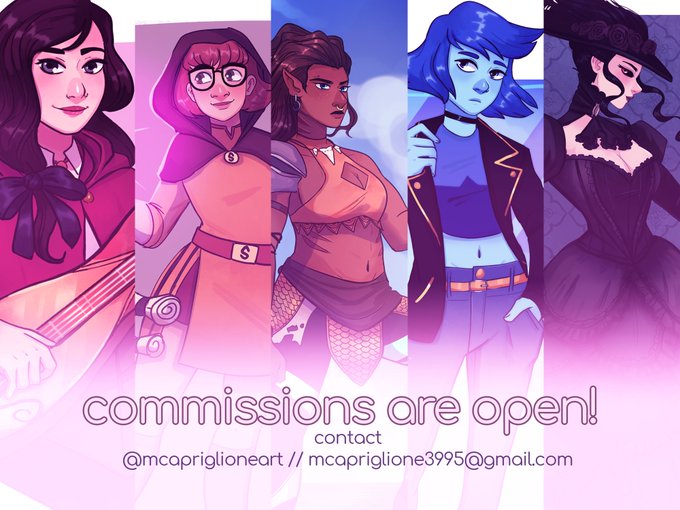 I have two commission slots open!

I'll be paying two leases for the next two months, which is a big drain on my wallet so any help is appreciated.

Feel free to DM me or email me at mcapriglione3995 (at) gmail (dot) com! 