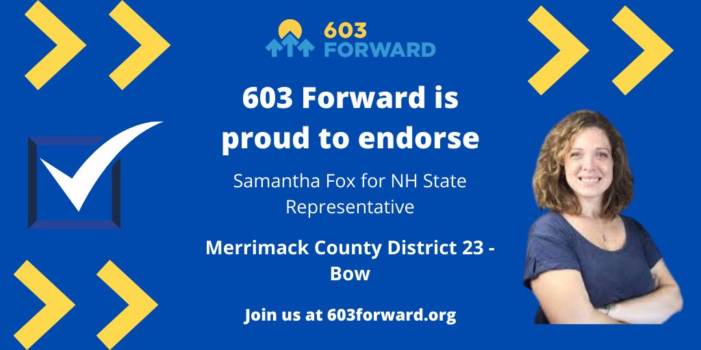 Rep. <a href="/SamFoxNH/">Samantha Fox</a> has been fighting to ensure that our legislature is accessible to all, including people with young children. We are extremely proud to support her re-election so she can continue to fight for equity and fairness in the Granite State! #nhpolitics