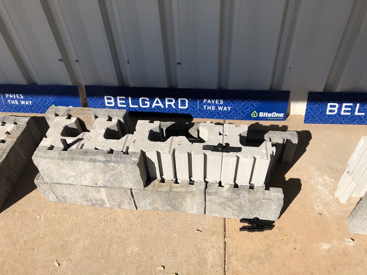 Belgard_Chad's tweet photo. Belgard Demo Day at SiteOne Edmond. Tandem block system. Building retaining walls, seat walls , columns and steps all with one system https://t.co/UEIlZLlV7P