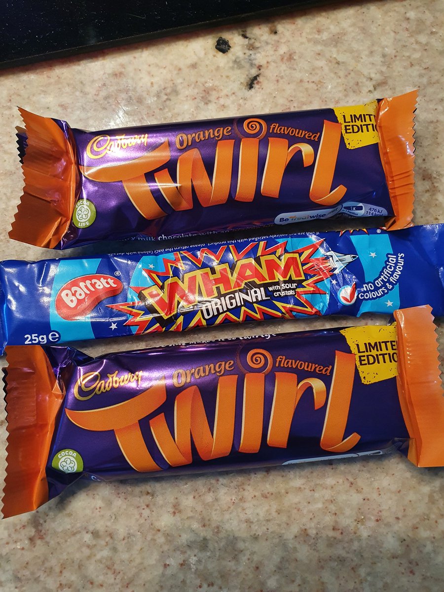 _100Countries's tweet image. Woohoo look what I have! 🤗 
My new super hero name is...Orange Twirl Girl! Don&apos;t @me! 😂😂😂
#whambar #orangetwirl