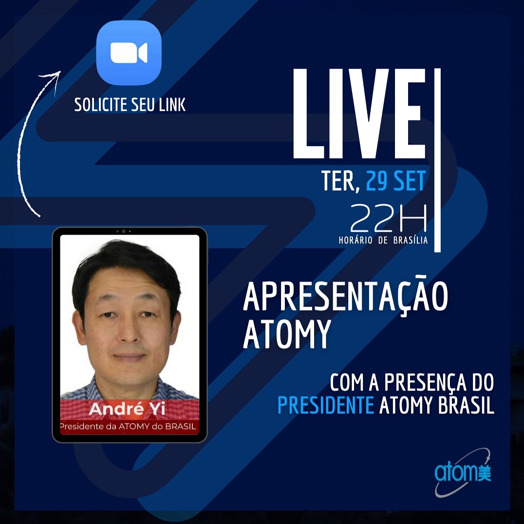 planetaatomy's tweet photo. Atomy está mesmo chegando ao Brasil e trazendo a maior oportunidade do século, para os empreendedores brasileiros. Você sabe o que é Atomy? 

Hoje, às 22:00, horário de Brasília, você pode e deve conhecer essa empresa, através da voz do próprio Presidente da Atomy do Brasil...⬇️ https://t.co/XNte2mI1S3