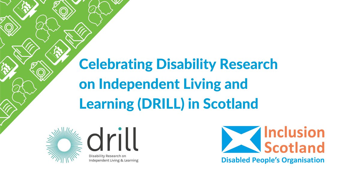 We're live with our webinar celebrating Disability Research on Independent Living and Learning in Scotland hearing about the fantastic research done through  @drill_uk