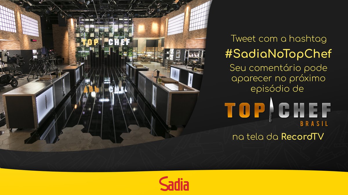 siga_record's tweet photo. O que não pode faltar pra final de @TopChefBrasil ser ainda mais top? 👨‍🍳😋👩‍🍳

Comente com a tag #SadiaNoTopChef, seu comentário pode aparecer na tela da @recordtvoficial! https://t.co/WmbQnSptZj - Com @sadia https://t.co/PixMR98SG5