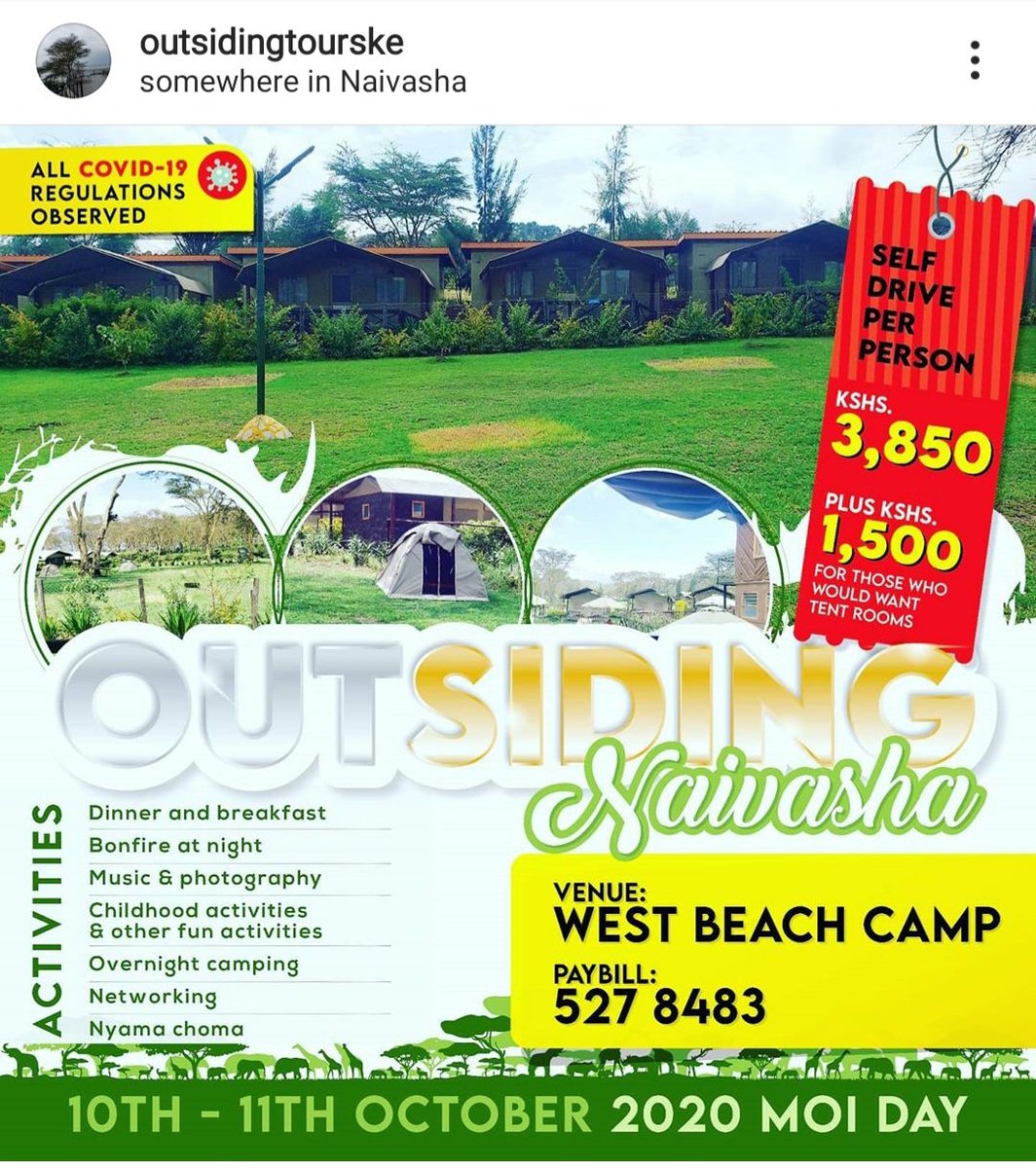njerijohns's tweet photo. Hiyo holiday ni aje??..Form??..Twende #naivasha na #outsidingtourske. https://t.co/KOruFrFx9h