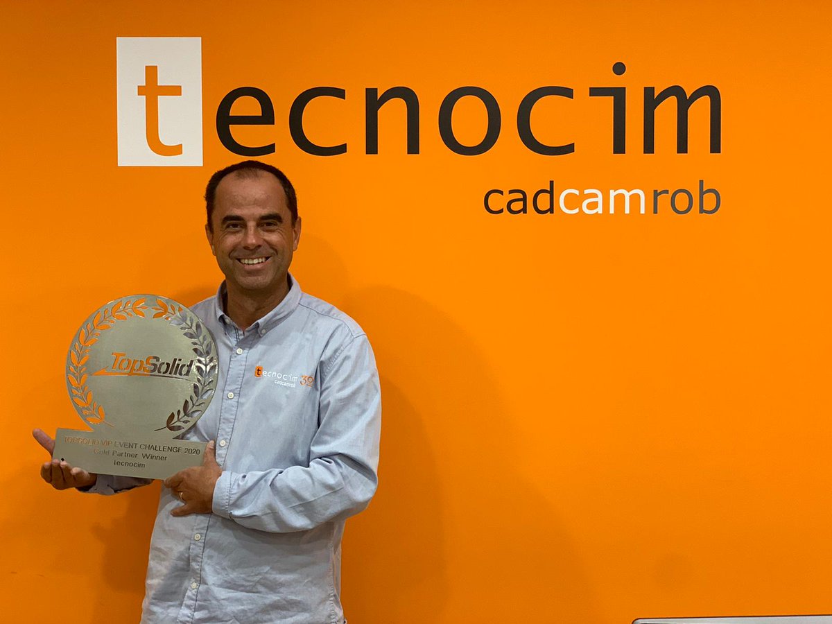 info_tecnocim's tweet photo. #Tecnocim ha sido reconocido como mejor distribuidor Gold mundial de #TopSolid!
#GrupoTecnocim #Tecnocim #Tecicam #IAM #TDIngenieria #TopSolid #DistribuidorGold #GoldPartnerWinner #GoldPartnerWinnerTopSolid #TopSolidVIPEventChallenge2020 https://t.co/D39mT6qR9V