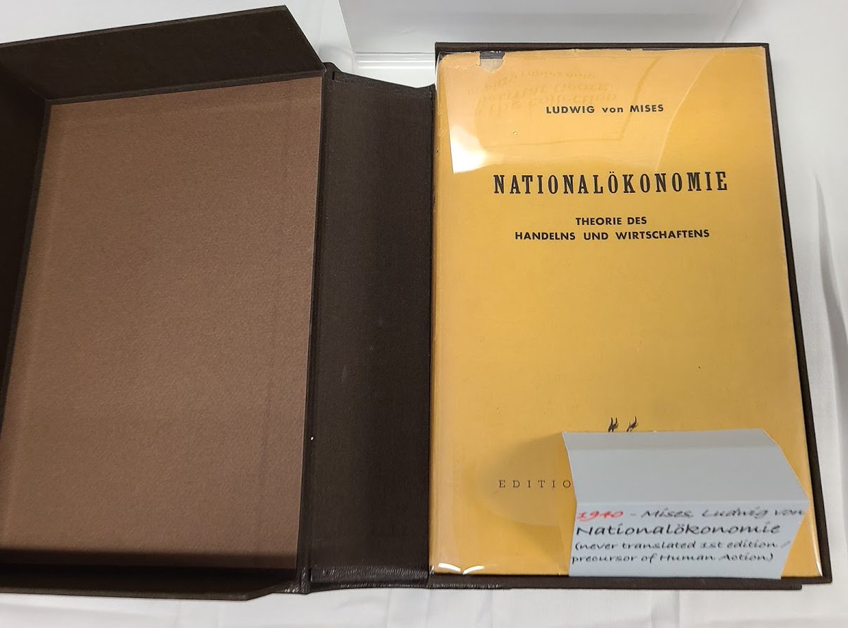 In Geneva, Mises is dedicated to writing a comprehensive treatise of economics, Nationalokonomie.Unfortunately, notes Hulsmann:"[It] came off the press in May 1940, just in time to survive the collapse of its publisher, only to be buried under the avalanche of the war."