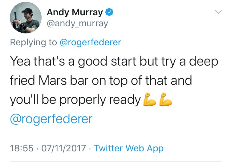 When Andy welcomed Roger to Scotland with some of his granny’s homemade shortbread 