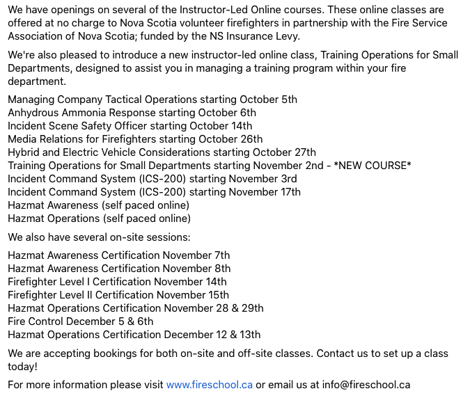 NS Fire School tweet media