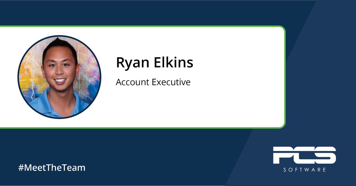 PCSsoftware's tweet image. #MeetTheTeam Putting a face to PCS. Meet Ryan Elkins, another Account Executive  on the PCS team! #PCSsoftware #TMSexpress