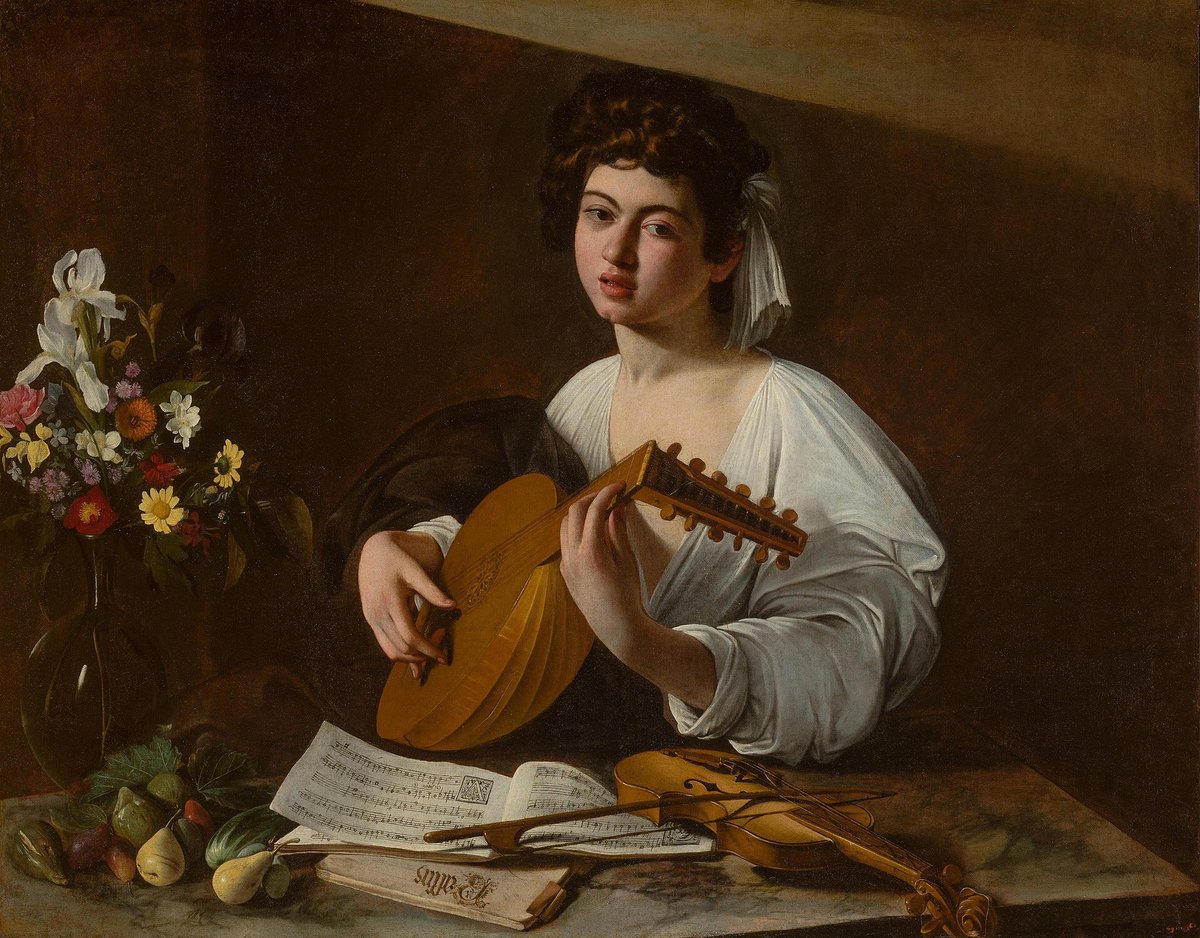 Caravaggio, The Lute Player, circa 1595 (commissioned by Francesco Maria del Monte)