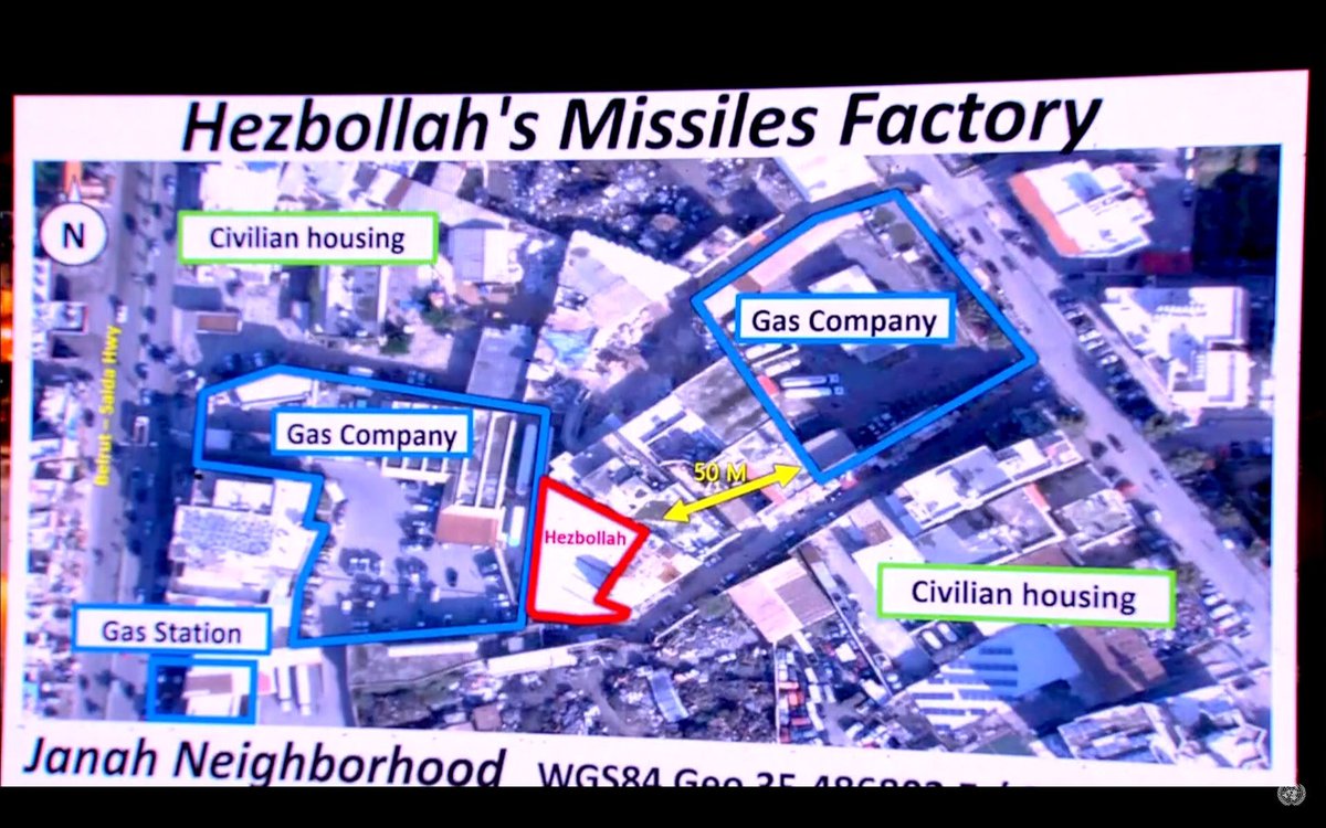 Israeli PM just revealed Hezbollah missile depot next to gas company near Beirut airport, saying depot could be cause of catastrophic explosion similar to Beirut port.Long past time to sanction Hezbollah for war crimes under human shields law passed 535-0 & signed in Dec 2018.