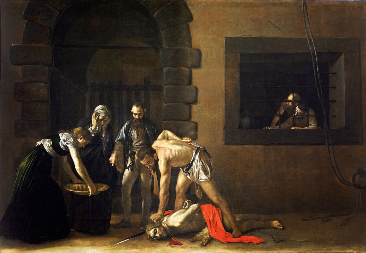 The Beheading of Saint John (1608) by Caravaggio (Saint John's Co-Cathedral, Valletta, Malta)