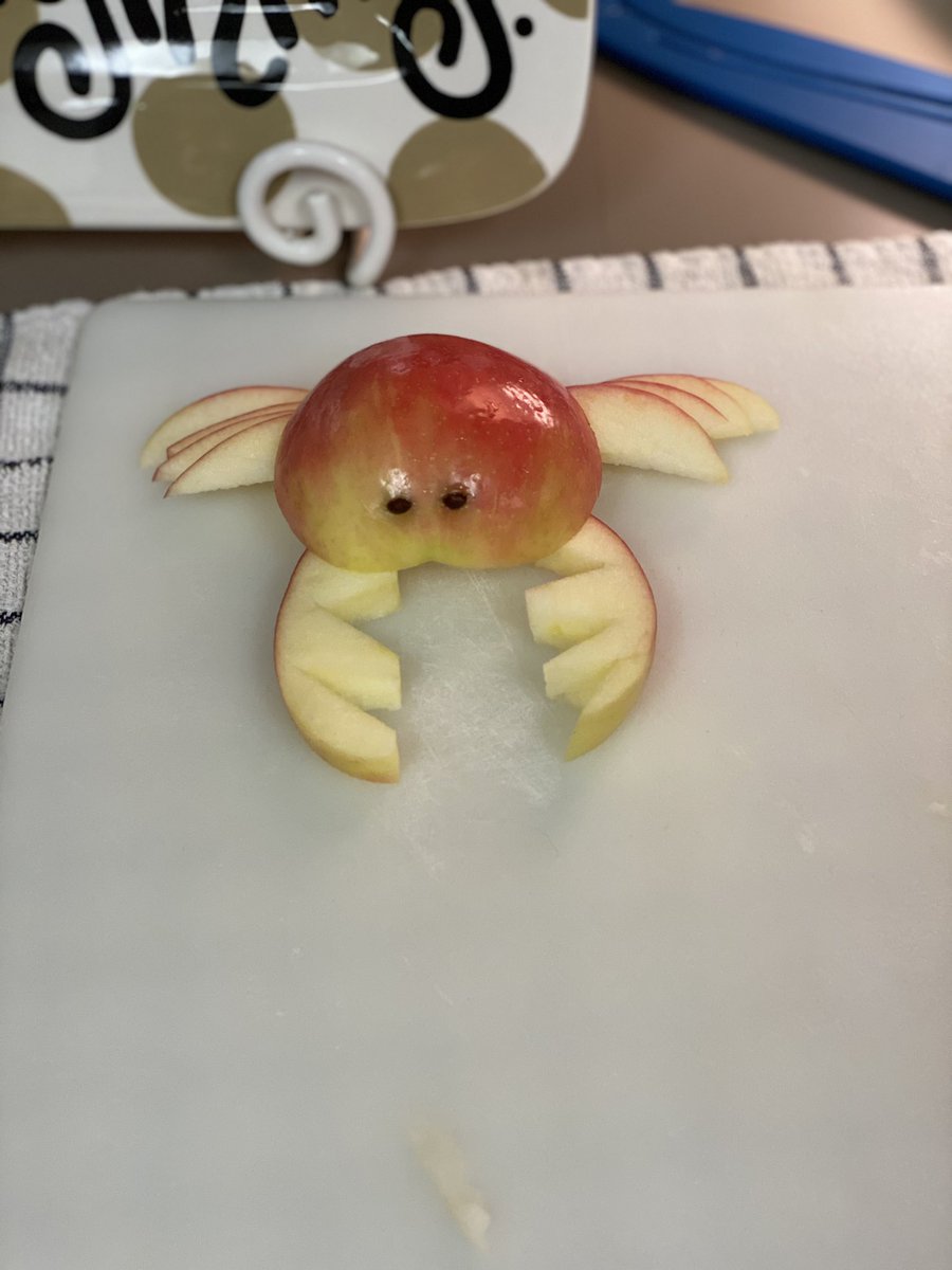 SFLPearson's tweet photo. Practicing knife cuts by making Apple Animals! #futurechefs #PatriotStrong #pearsonsfl https://t.co/EsShcpauH3