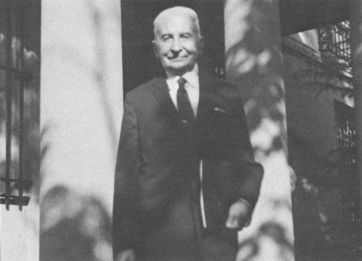 In 1945, Mises became a "Visiting Professor" at New York University, a position he keeps for over 20 years. His salary is paid by a benefactor, and not the school, but allows Mises to offer seminars that cultivate a new generation of students in the Austrian tradition.