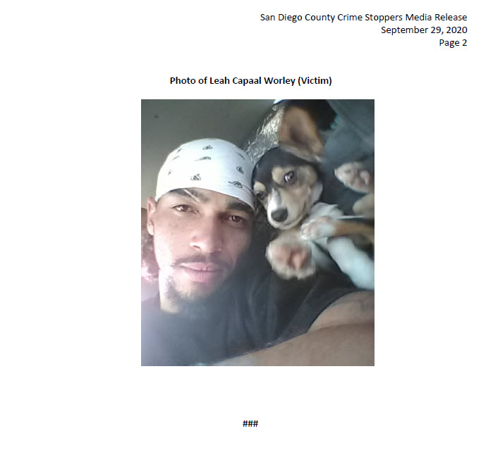 SanDiegoPD's tweet photo. If you have any information about this case, please call @sdcrimestoppers at (888) 580-8477 or visit https://t.co/pSlWXuJLTo to learn how to submit an anonymous tip.  A reward of $1,000 is being offered for information leading to an arrest in this case. https://t.co/CmoLQx3NRE