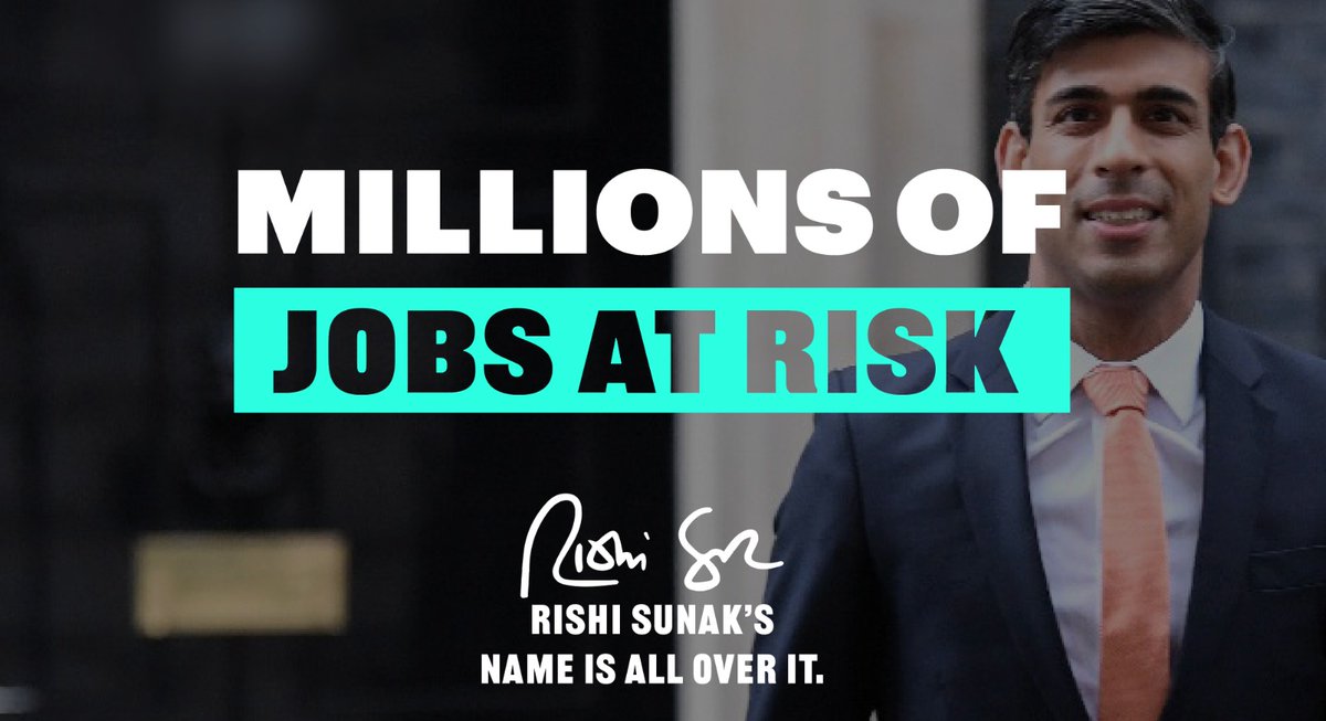 UKLabour's tweet photo. Britain faces an unemployment crisis – and it’s got Rishi Sunak’s name all over it. https://t.co/w6IDdoIEn7