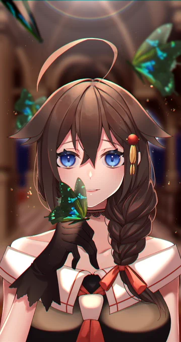 艦娘さんはどこか浮世離れした美しさがあるといいなという絵です 