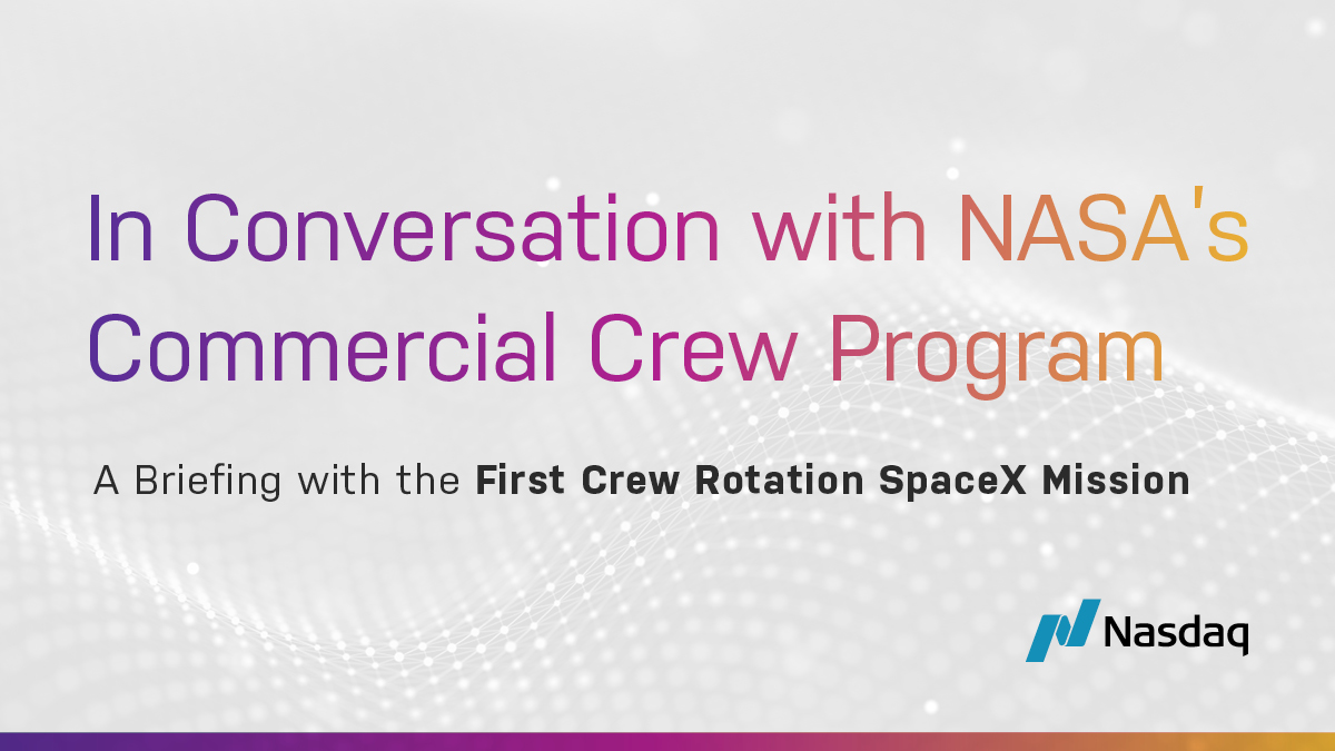 Today, members of <a href="/NASA/">NASA</a> and <a href="/SpaceX/">SpaceX</a>’s Commercial Crew Program provided details on their upcoming journey to the International Space Station.

Read <a href="/Nasdaq/">Nasdaq</a>'s takeaways below.
🧵 (1/5)