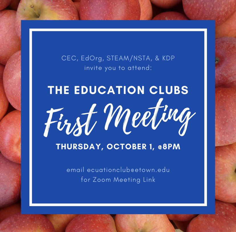 Remember, our first meeting of the semester is THIS THURSDAY via zoom! “See” you there!