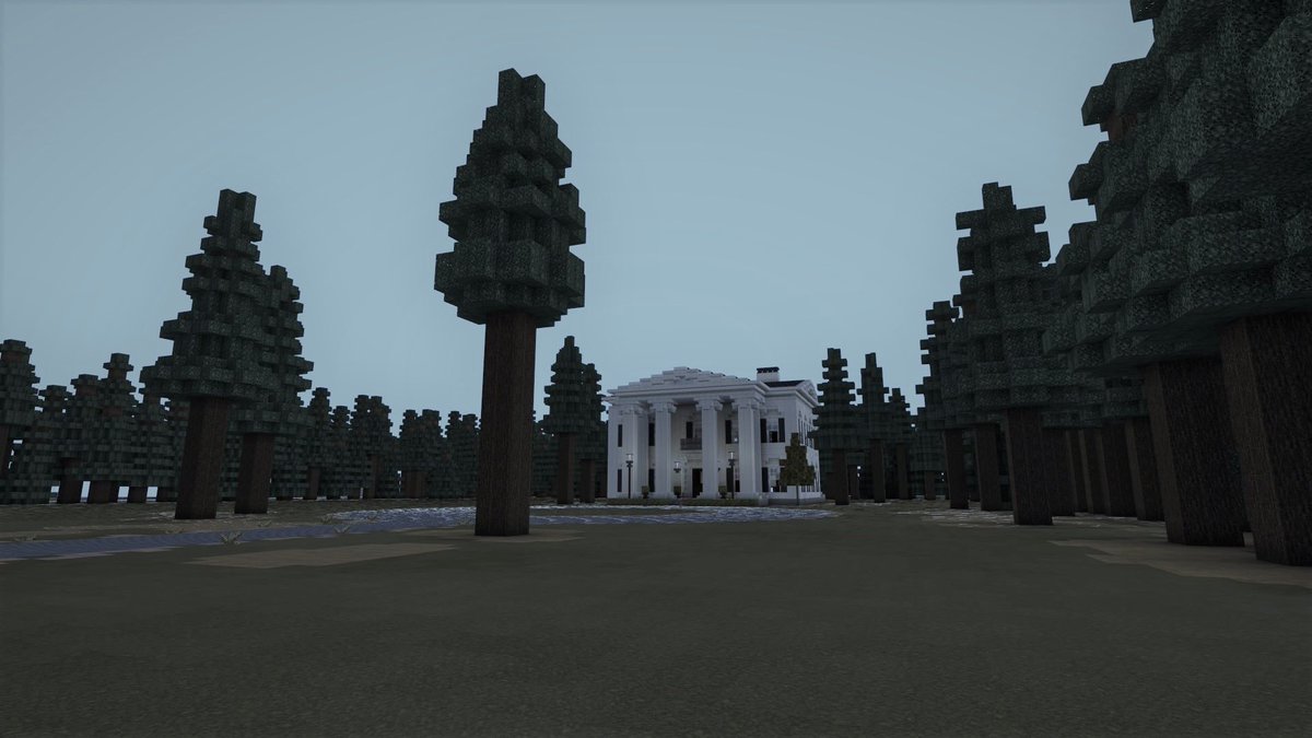 RealismSquare's tweet image. First creation, a nice colonial house 🇺🇸 @minecraft