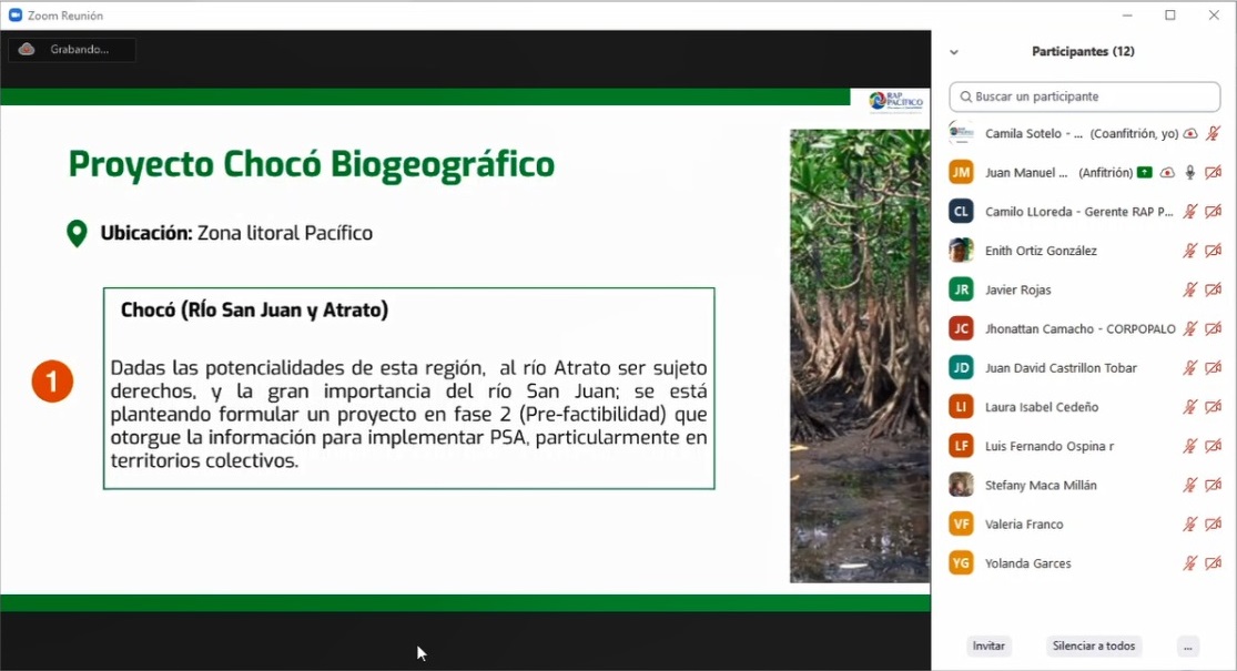 rappacifico's tweet photo. Esta semana desarrollamos 2 mesas de trabajo con @MinAmbienteCo @corpopalo y el apoyo @GGGICol en el marco de un acuerdo de voluntades para la conservación de cuencas hidrográficas en el Pacífico con el fin de implementar acciones de Pago por Servicios Ambientales conjuntamente. https://t.co/i8doGXqADH