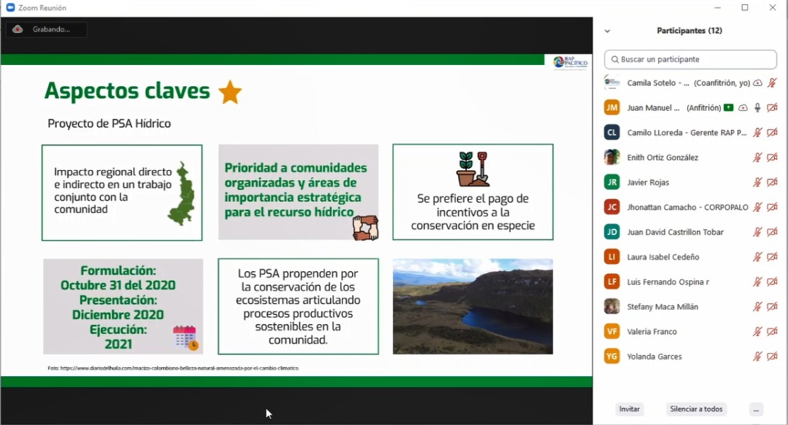 rappacifico's tweet photo. Esta semana desarrollamos 2 mesas de trabajo con @MinAmbienteCo @corpopalo y el apoyo @GGGICol en el marco de un acuerdo de voluntades para la conservación de cuencas hidrográficas en el Pacífico con el fin de implementar acciones de Pago por Servicios Ambientales conjuntamente. https://t.co/i8doGXqADH