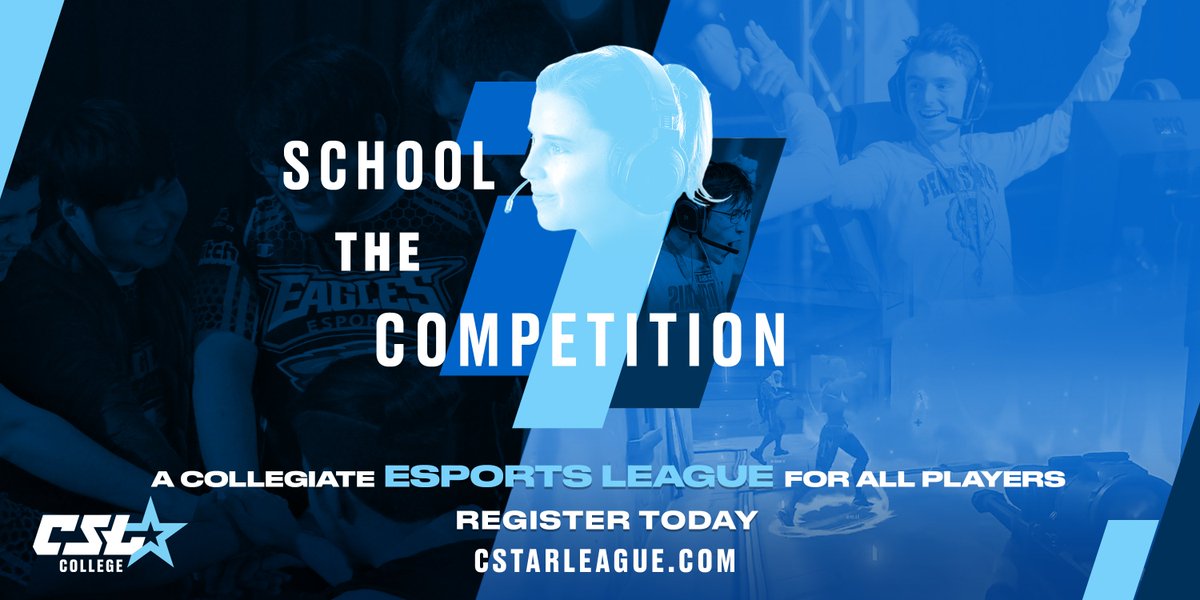 ✅ Free registration
✅ Tons of game titles
✅ Scholarship prizes
✅ Casual AND pro league tiers
✅ Live-cast games
✅ New friends

What's not to love? Join CSL College for free today!

#SchoolTheCompetition #College #Esports