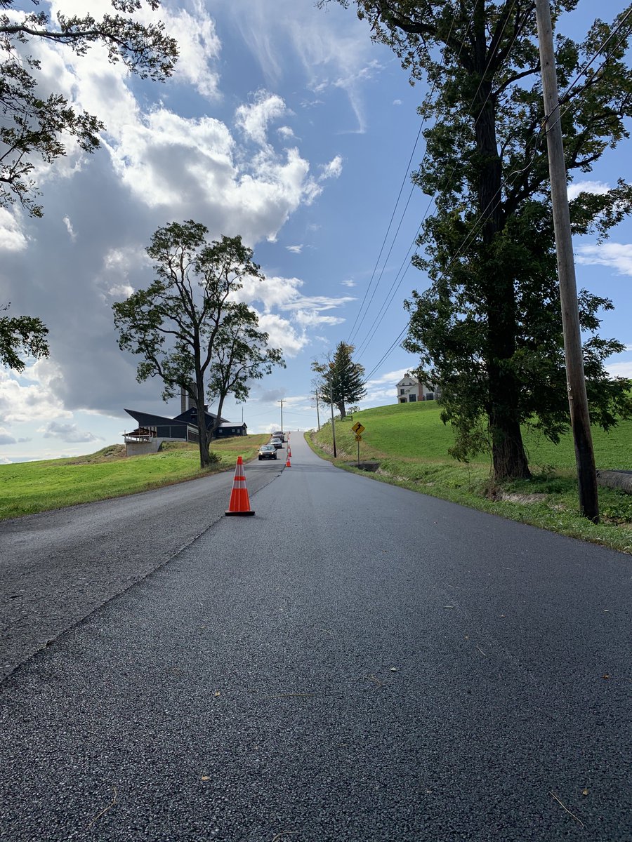 RensCoHighway's tweet photo. Moving right along. Paving on County Route 114 master street. https://t.co/4W49A8y984