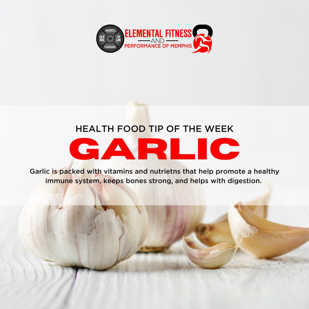 Garlic is one veggie that is known to have a wide variety of health benefits. Try eating the cloves uncooked, as the heat can sap out nutrients. Just be sure to keep a mint handy. 
#healthyliving  #fitnessgoals  #nutritiongoals #elementalfitness