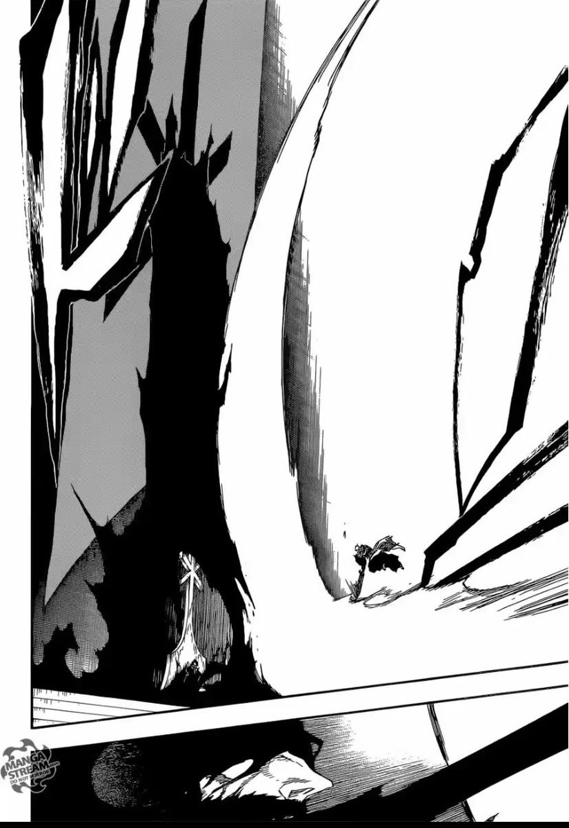 A ce stade - il arrête Ichigo Horn of Salvation sans soucis avec son simple reiatsu tout en restant assis - bloque un Getsuga tensho fusionner au Grand Rey cero a une main - bloque l’épée d’ichigo à main nue - Brise un Bankai sans effort (censé être quasi indestructible)