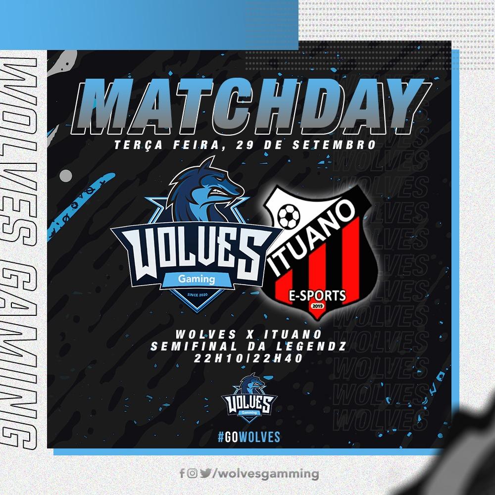 wolvesgamming's tweet photo. HOJE É DIA DE WOLVES! 🔥
Os lobos entram em campo com sangue nos olhos, querendo a vaga para a grande final da @championslegendscl.
Que seja uma noite vitoriosa para o nosso time! 👊🏼 https://t.co/QcSB5BYbu1