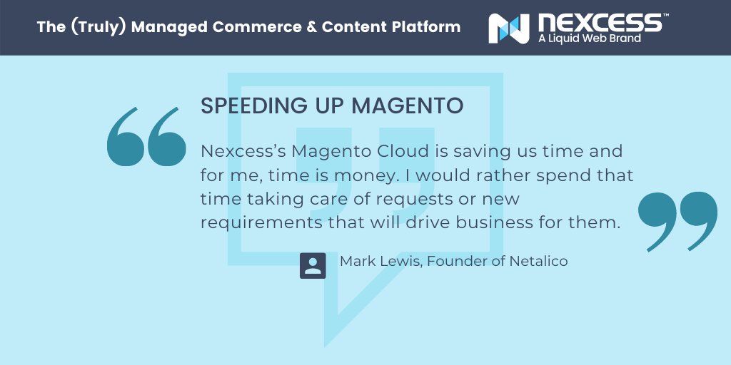 When <a href="/netalico/">Netalico Commerce</a> switched their #Magento #agency clients over to Nexcess, they saw over a 350% increase in site speed, and a 275% improvement in conversion rates. Read the full report here: bit.ly/2EBrw5f