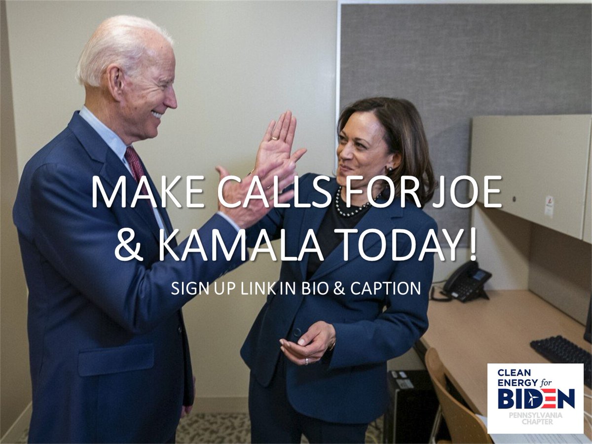 CE4BidenPA's tweet photo. Join us for our weekly phone-banking series EVERY TUESDAY from 5:00-7:00pm! 

You can sign up for weekly slots at our Mobilize page here: https://t.co/Z2yGsNOiNg 

#CleanEnergyforBiden #BidenHarris2020 https://t.co/qsCtE3Jcfx