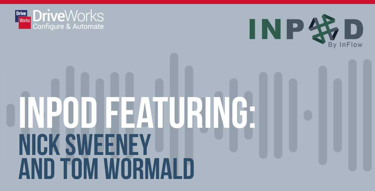 DriveWorks's tweet image. Every Wednesday, @NSweeney_Inflow releases an #InPOD by @inflow podcast.

In this episode, host Nick is joined by DriveWorks Senior Technical Specialist, Tom Wormald to talk all things DriveWorks &amp;amp; the customer journey from start to finish!

🔉Listen here: driveworks.co.uk/blog/drivework…