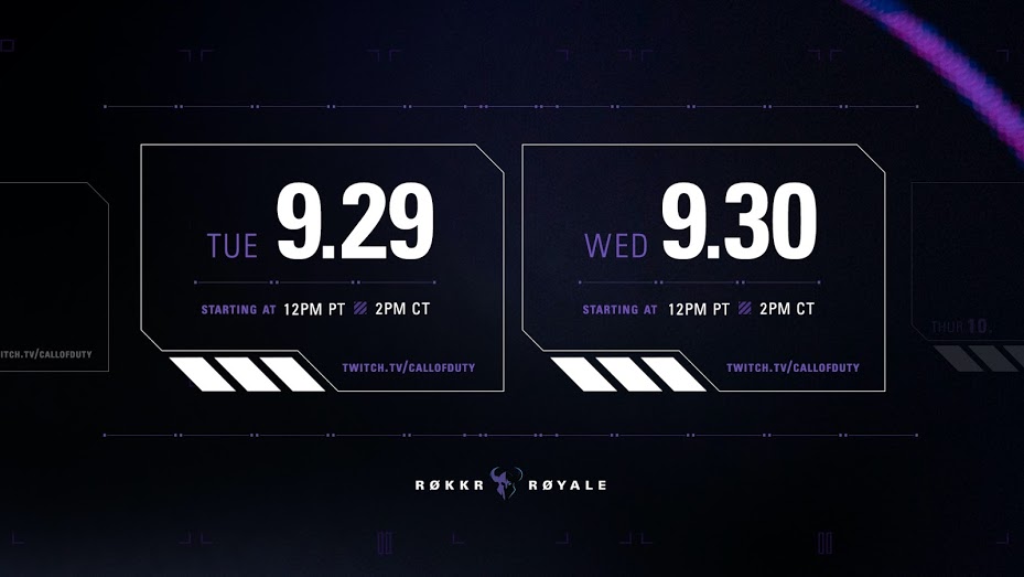 EsportsDraft's tweet photo. All the teams and rosters have been announced and listed:

WHO WILL WIN $45,000?

#RokkrRoyale #Warzone

https://t.co/G3j1ZhhnrZ https://t.co/gokt3pVnvd