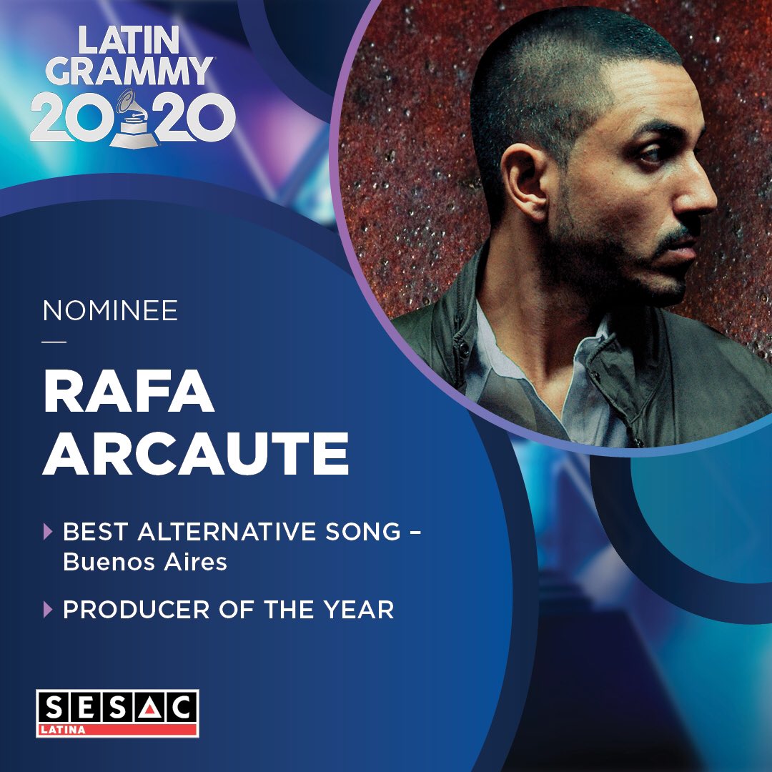 Felicidades <a href="/rafhaellarcaute/">Rafa Arcaute</a> por tus nominaciones al <a href="/LatinGRAMMYs/">The Latin Recording Academy / Latin GRAMMYs</a> 👏👏👏👊🔥