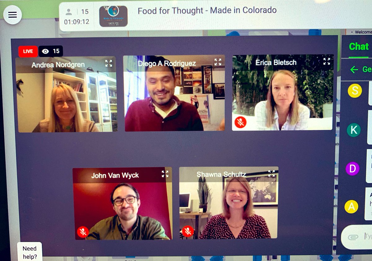 MelanieLEscobar's tweet photo. “Sometimes things don’t work out, and it’s ok!”.  Push yourself.  Get comfortable being uncomfortable. Expand 👏🏼your 👏🏼network👏🏼! Good @adclubco talk about the state of production in Colorado. #Creative #Production #Denver #Colorado https://t.co/WUui05svi9