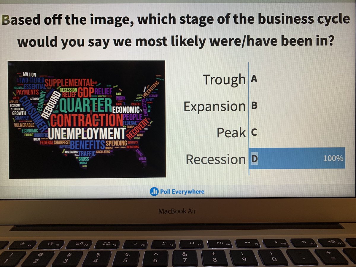 After reading &amp; listening to <a href="/NPR/">NPR</a>’s US Economy Drops 32.9% In Worst GDP Report Ever article, Practicum in Marketing students created this word cloud to help discuss economic measurement <a href="/McAllenISDCTE/">McAllen ISD CTE</a> <a href="/LBabs11/">Linda Babauta</a> <a href="/BeccaBechtold/">Rebecca O. Bechtold</a> <a href="/Pride_Mustangs/">Pedro Alvarez, Jr.</a>