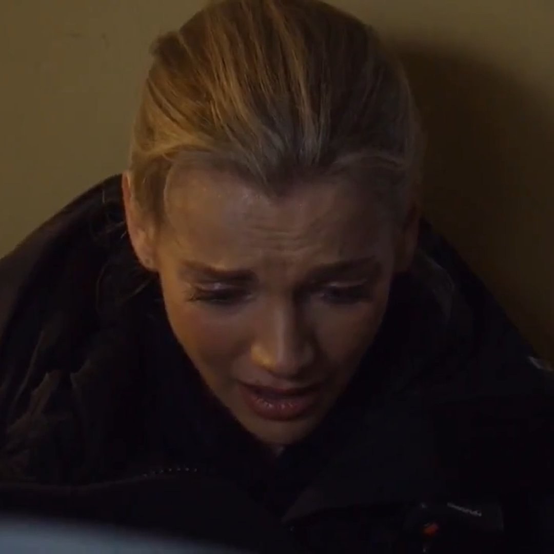 The end of season 6 is pretty traumatic for Brett. She watches a woman die and is distraught that she couldn't help her. She cries alone in her car and bottles her feelings.