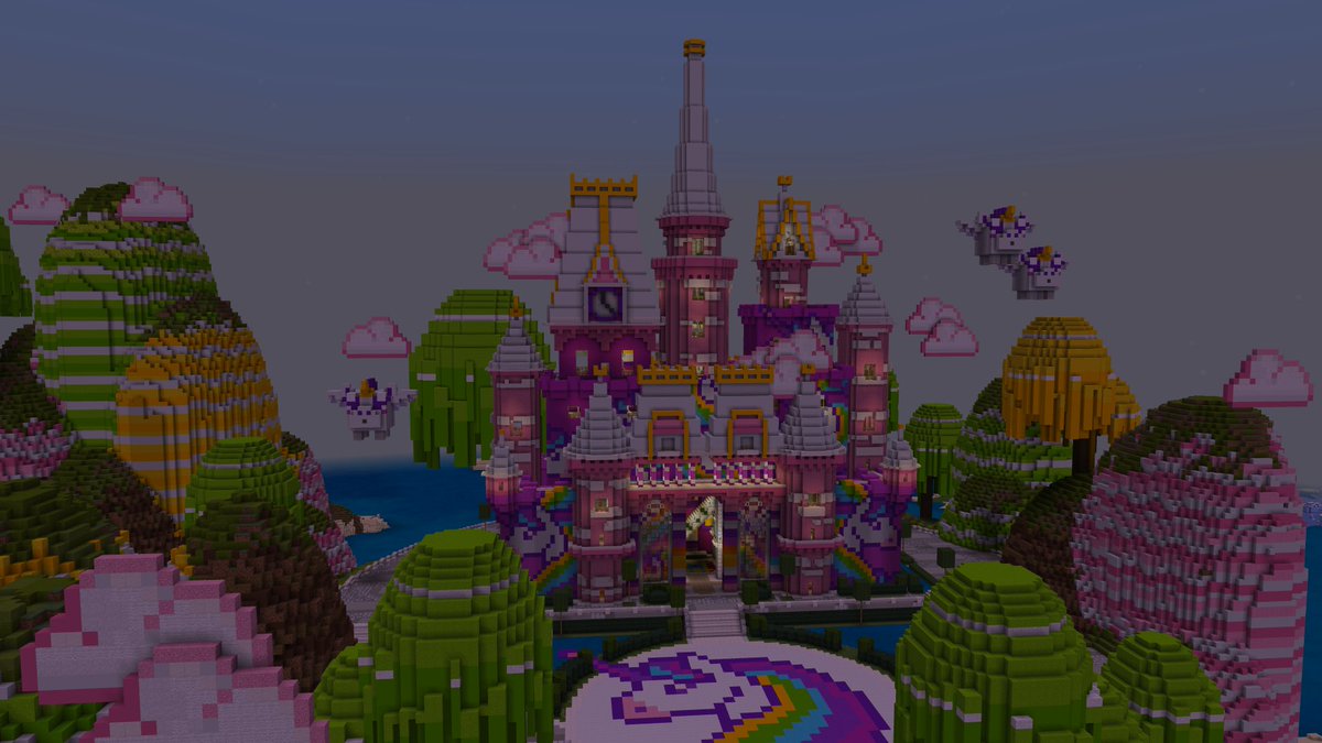 InspechProd's tweet image. Wanted to post this for a while. This is a #Unicorns castle I made for the #Minecraft Marketplace. Let me know what you think. Newer stuff coming in the next few days!