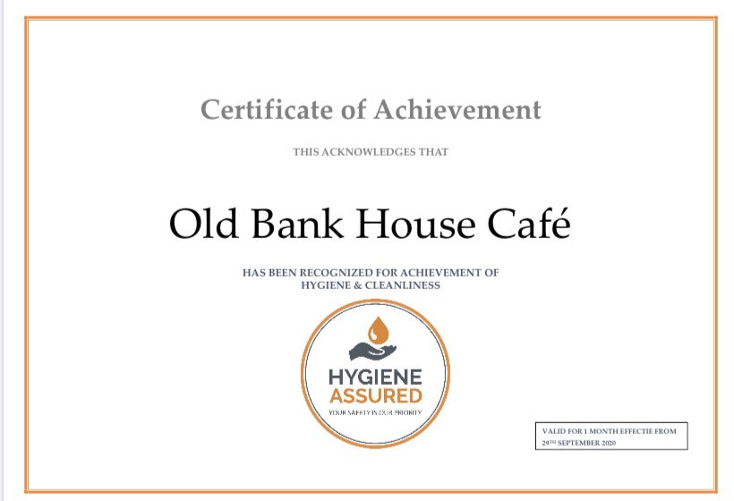 Well done to our fantastic team for ensuring the highest level of health and safety protocols and receiving the Hygiene Assured Q Mark Certification. <a href="/Failte_Ireland/">Fáilte Ireland</a> <a href="/pure_cork/">Pure Cork</a> <a href="/kinsale_ie/">Kinsale, Co. Cork</a> #Kinsale #Hygieneassured