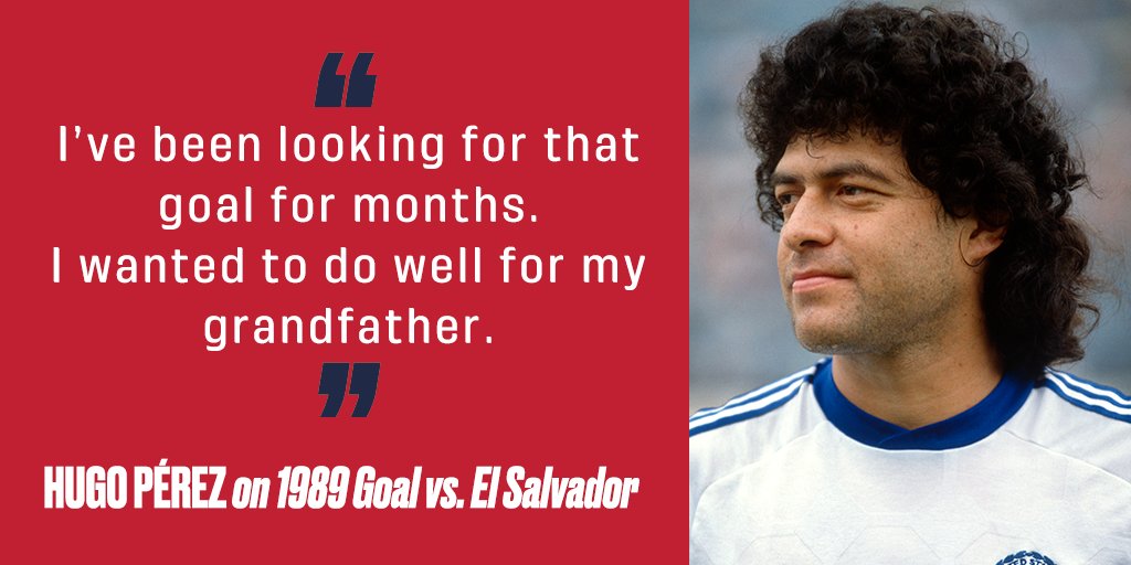 The 1989  @FIFAWorldCup qualifier vs.  was played in the neutral site of Tegucigalpa, Honduras. Hugo dedicated the game-winning goal to his grandfather who drove seven hours from El Salvador to see the match. (4/8)