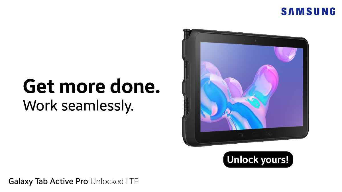 HelloDirect's tweet image. Stand up to real-world challenges w/ @Samsung #Galaxy #TabActivePro bundle incl. the S Pen. This #tablet lasts up to 15 hours on a single charge - w/ a removable battery - and secured with #Samsung's renowned Knox Platform for #Enterprise.
Read more: ow.ly/pRxV50BEFX9