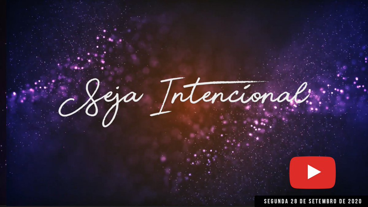 Seja intencional // Palavra de Vida e Fé
youtu.be/8h7duu5Aaj8
