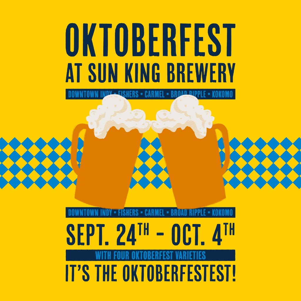 SunKingBrewing's tweet photo. In case you missed visiting one of our tap rooms this past weekend, we're still pouring pints/flights and growler/crowlers of our #Oktoberfest vacations.
Stop in today before they are gone! Location Hours - https://t.co/psLMz8Dw7K
#sunkingbrewery #indybeerweek https://t.co/HMPVntjfhm